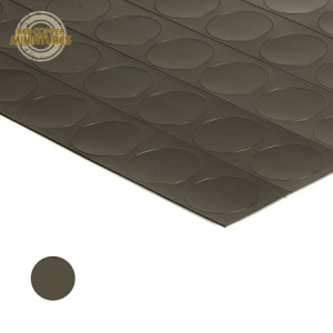 Lamina metálica adhesiva de 0.75mm precortada en redondos