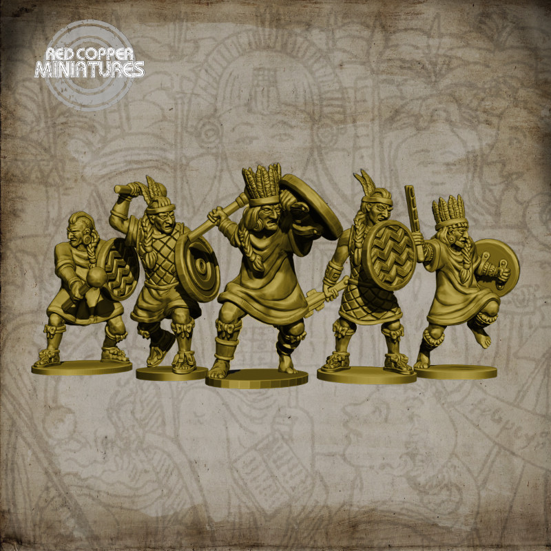 Guerreros tarascos - Render
