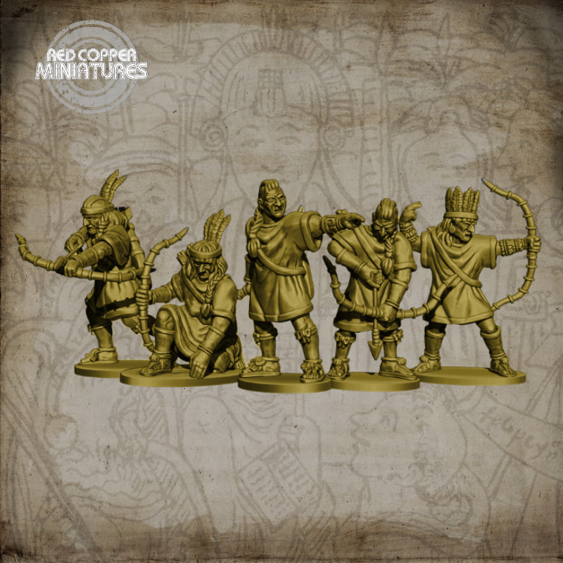 Arqueros tarascos - Render