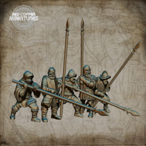 Piqueros de los conquistadores españoles - Render