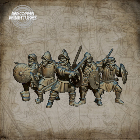 Espadachines de los conquistadores españoles - Render