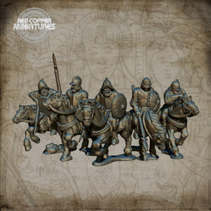 Caballería de los conquistadores españoles - Render