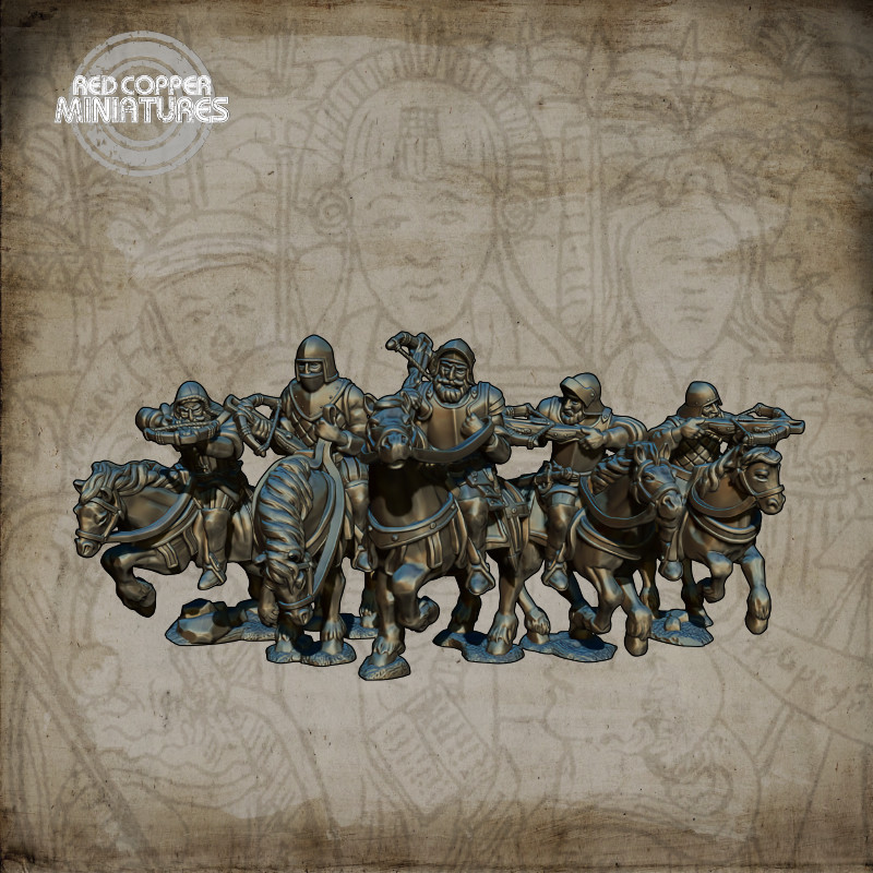 Caballería Ligera de los conquistadores españoles - Render