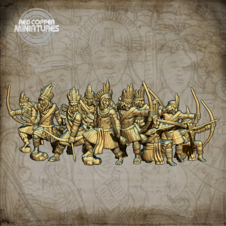 Arqueros incas - Render