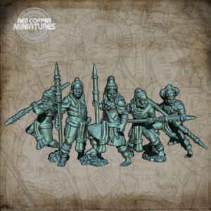 Lanceros mayas - Render