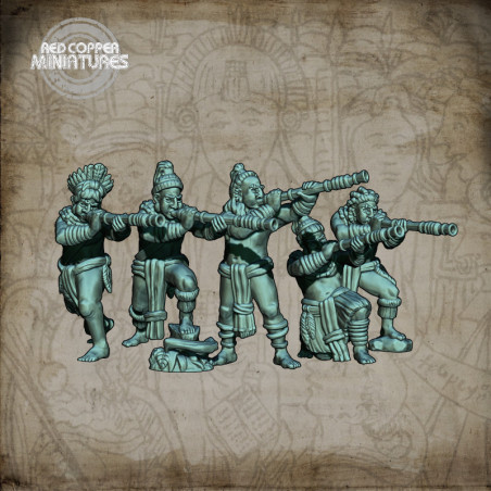 Hostigadores mayas - Render