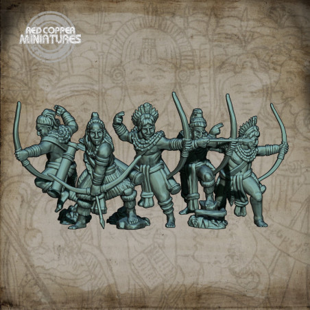 Arqueros mayas - Render
