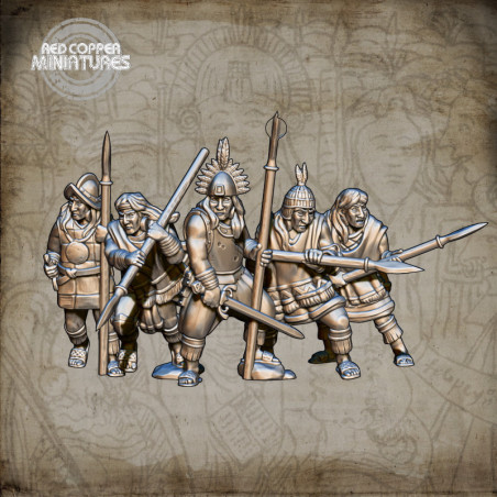 Rebel inca spearmen - Render