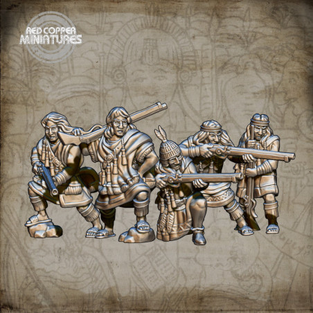 Arcabuceros rebeldes incas - Render