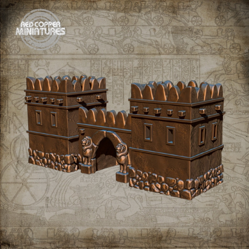 Puerta de la ciudad hitita de Hattusa - Render