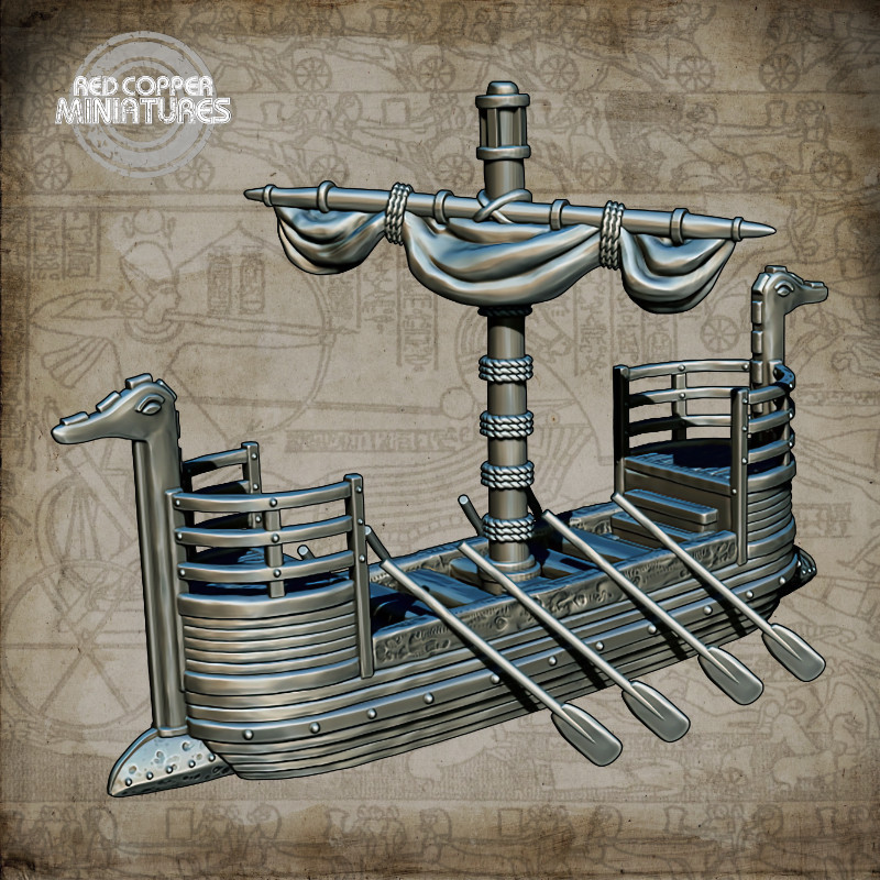 Bronze Age boat - Render