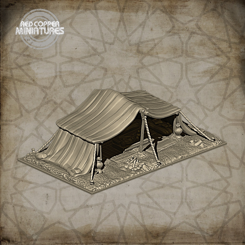 Jaima o campamento árabe - Render