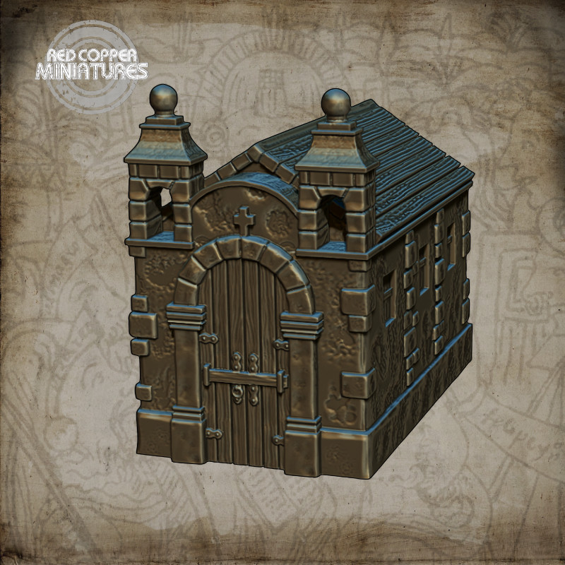 Capilla colonial - Render